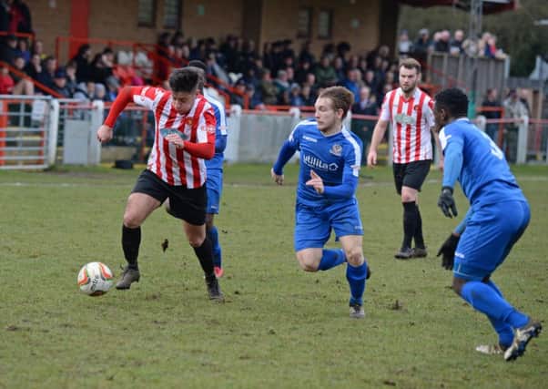Bedford Town thrashed Barton Rovers on Tuesday night