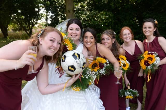 Three lions and five bridesmaids