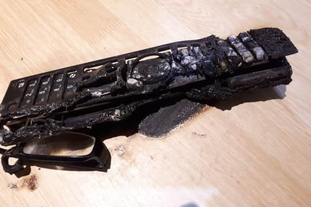 The remote after the incident