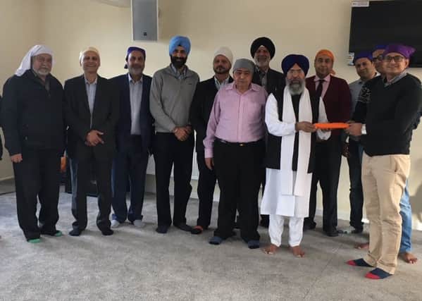 The VFS team with Cllr Mohammad Nawaz, SEVA Trust UK Chairman Charan Sekhon and Guru Gobind Singh Gurdwara committee members