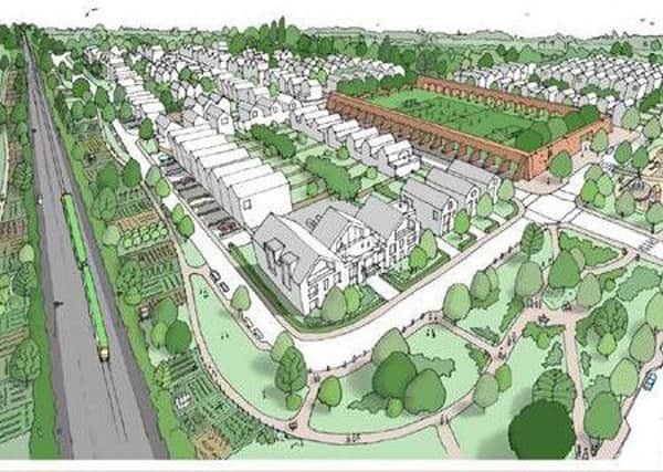 An artist's impression of the proposed regeneration plans