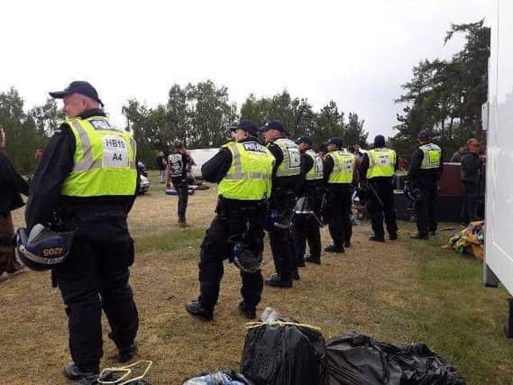 Police shut down the illegal rave