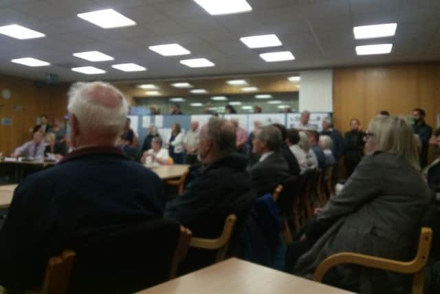 Villagers pack out the Bedford Council planning meeting