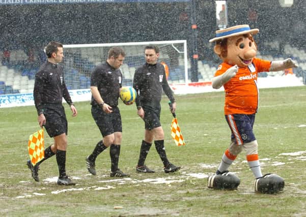 Referee Adam Bromley helped get Luton's game against Tamworth on at the weekend