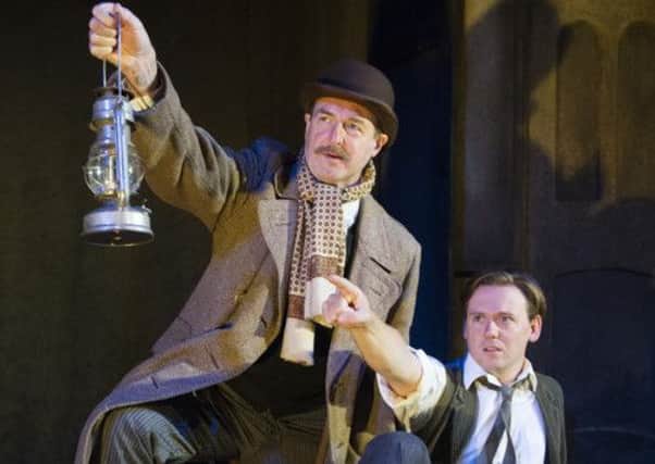 Julian Forsyth and Antony Eden in The Woman In Black. Photo by Tristram Kenton.