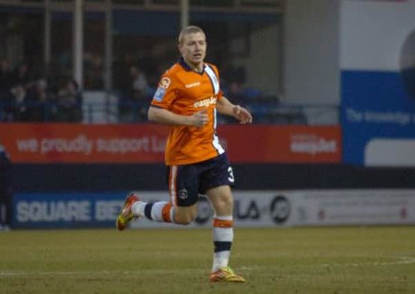 Scott Griffiths on his full Luton debut