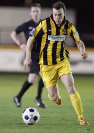 Shaun Whalley in action for Southport