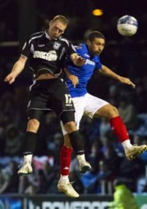 Andy Drury in action for Ipswich