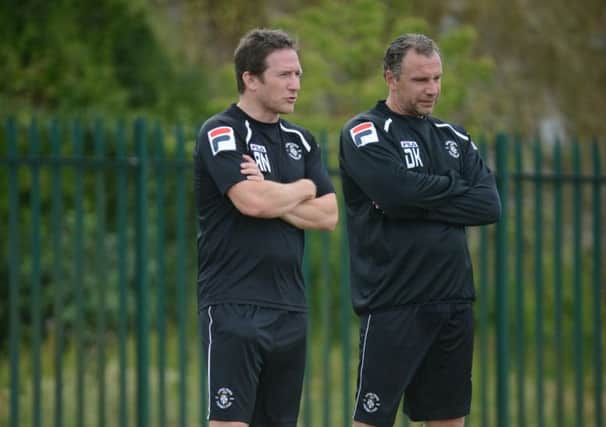 Alan Neilson and Dmitri Kharine were at the first day of pre-season training