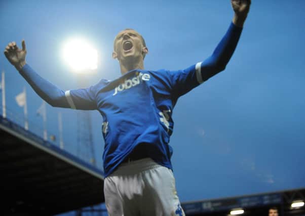 29/12/12_SPORT
Action from Pompey vs Yeovil Town at Fratton Park.
Paul Benson celebrates pulling one back for Pompey.

Picture: Steve Reid (124184-063)
