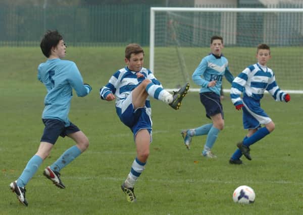 Action from Dunstable Town Youth v Woodside Rovers