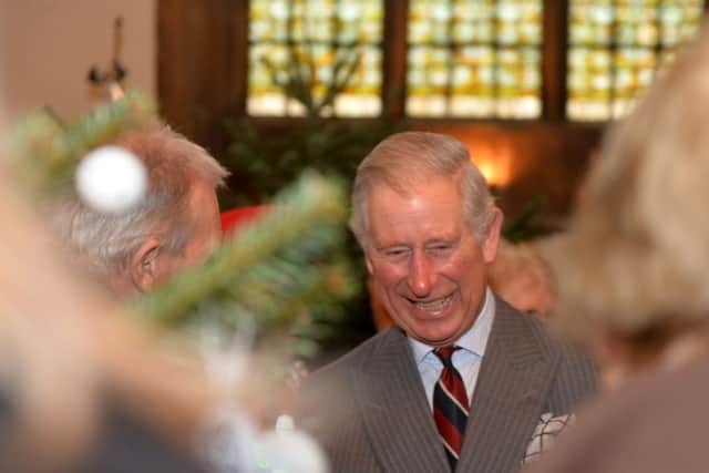 Prince Charles at St Paul's Church.