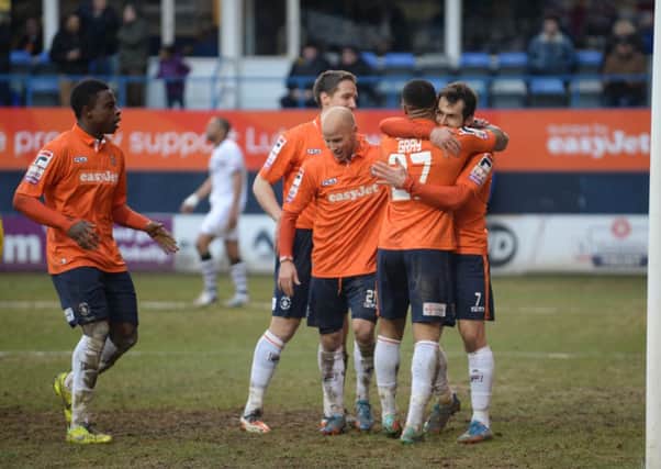 L14-187 LTFC v Hereford at Kenilworth road, Luton 7:0 win
Mike Simmonds
JR 8
15.2.14
Gray celebrate goal 6