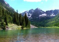 The Maroon Bells in Aspen, Colorado.  Picture: PA Photo/Stephanie Maskery.