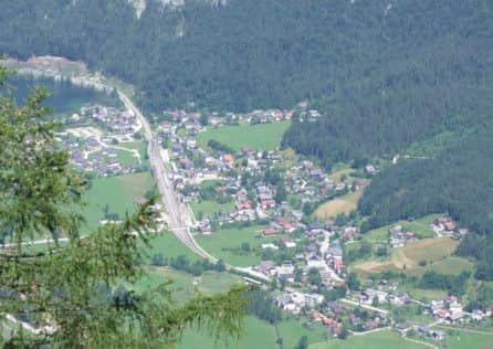 Hallstatt from the glacier
