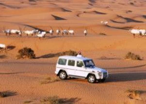 A desert safari in Dubai. Picture: PA Photos.
