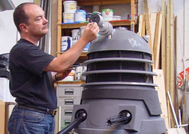 Mike Tucker restoring a Dalek PNL-151027-131252001