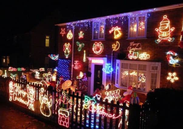 Carl Colyer is lighting up his house for the East Anglian Air Ambulance.