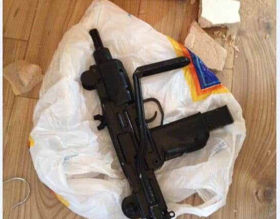 A weapon was also found with the drugs along with cash and jewellery