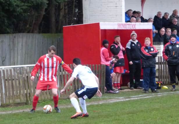 Bedford Town battled hard but couldn't prevent the defeat. Pic: Phil Duffy