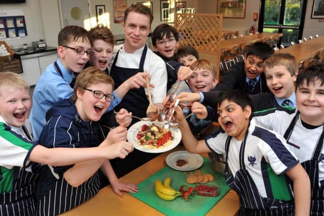 Celebrity Chef James Tanner visits Bedford School PNL-160229-113307001