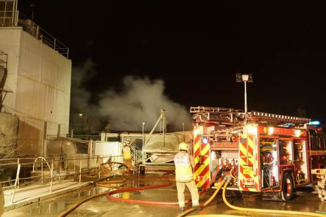 Fire rips through Bedfordshire office block