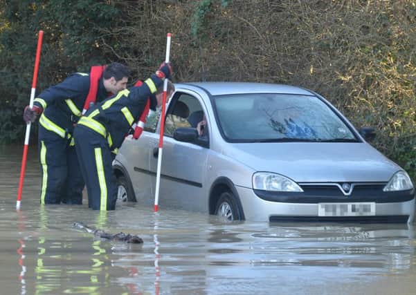 Drivers are being warned flood water can be deeper than it looks