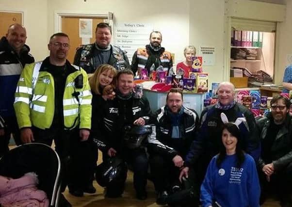 Bedfordshire Police motorbikers deliver Easter eggs