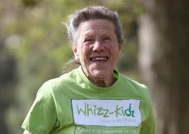 86 year old Iva Barr who is running in her 18th London Marathon this year