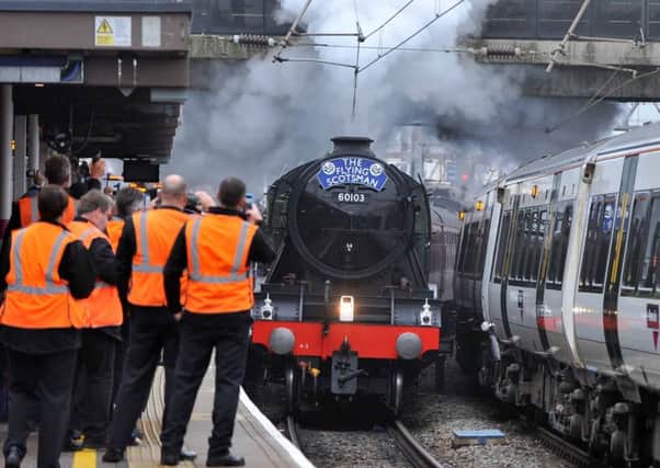 The Flying Scotsman steams through Bedford PNL-160606-110101001