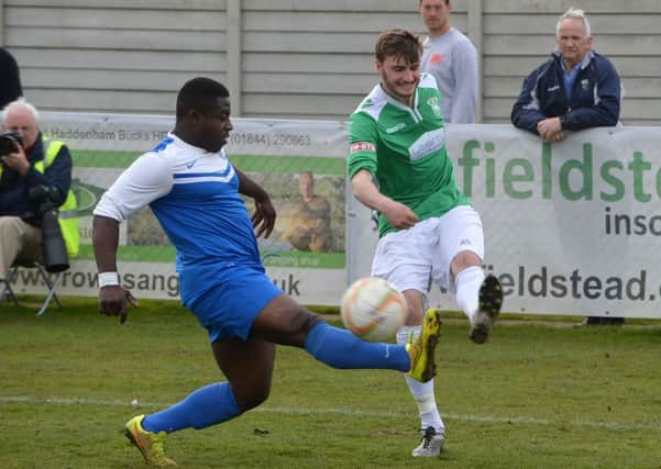 Stacey Field in action for Aylesbury United last season - pic: Jake McNulty