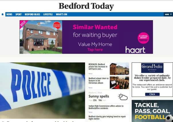 New-look for your Bedford Times and Citizen website