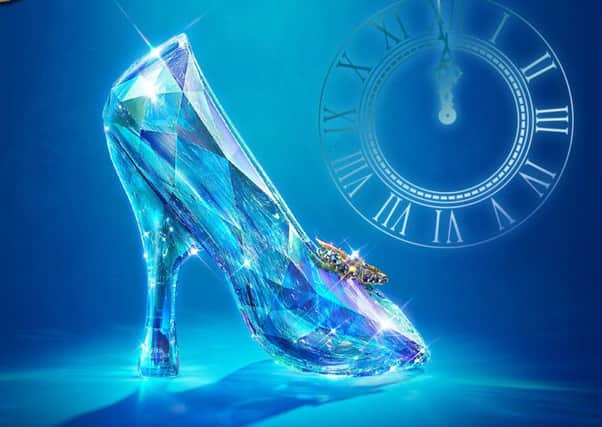 A promotional image for Cinderella, presented by Bedford Pantomime Company