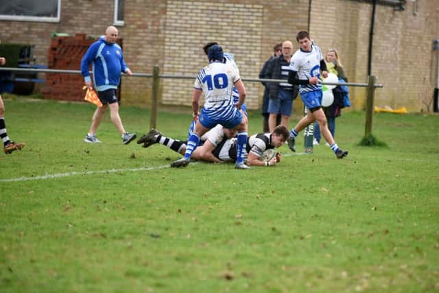 Action from Bedford Athletic v Peterborough Lions on Saturday
