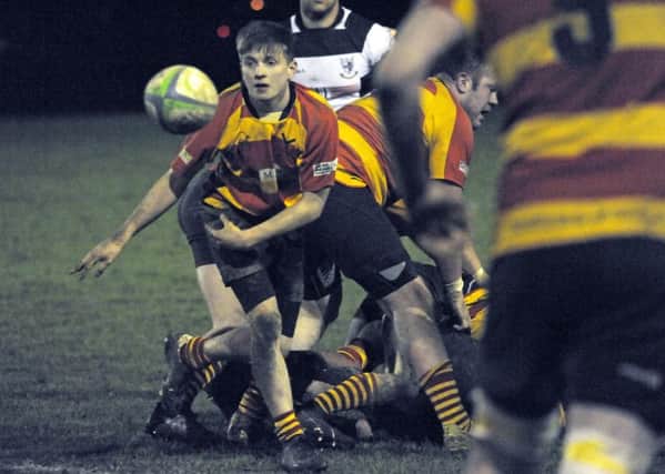 Frank Daly in action for Stockwood Park against Athletic - pic: Corinne Lovell