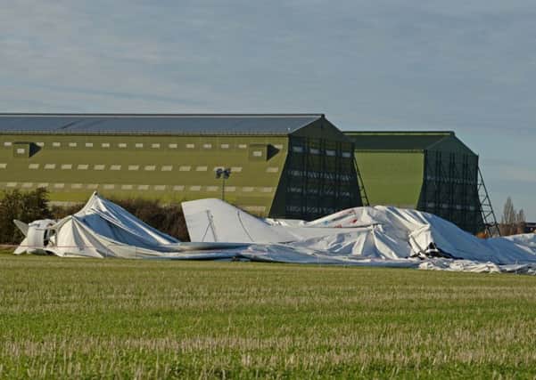 Airlander at a rest after the incident